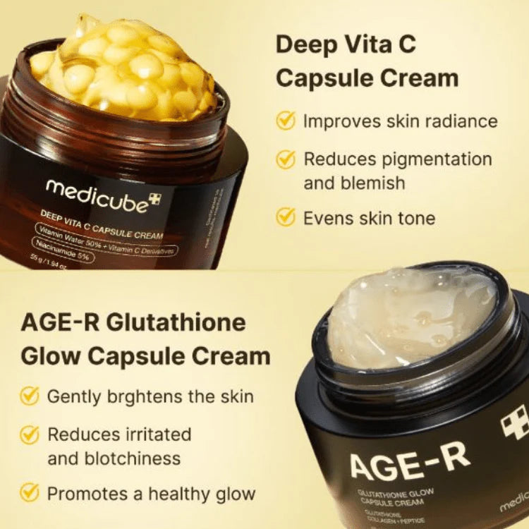 MEDICUBE - Age-R Glutathione Glow Capsule Cream - 50ML