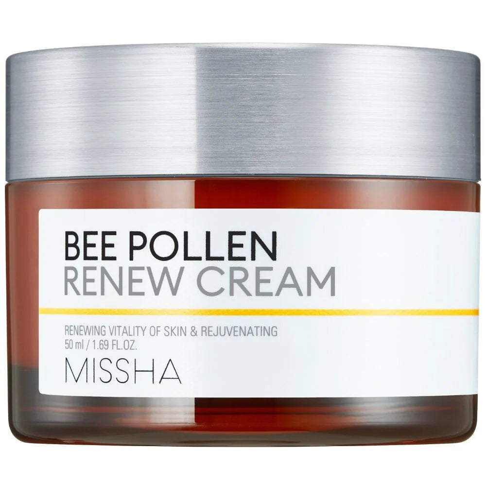 Front view of MISSHA Bee Pollen Renew Cream 50ml jar