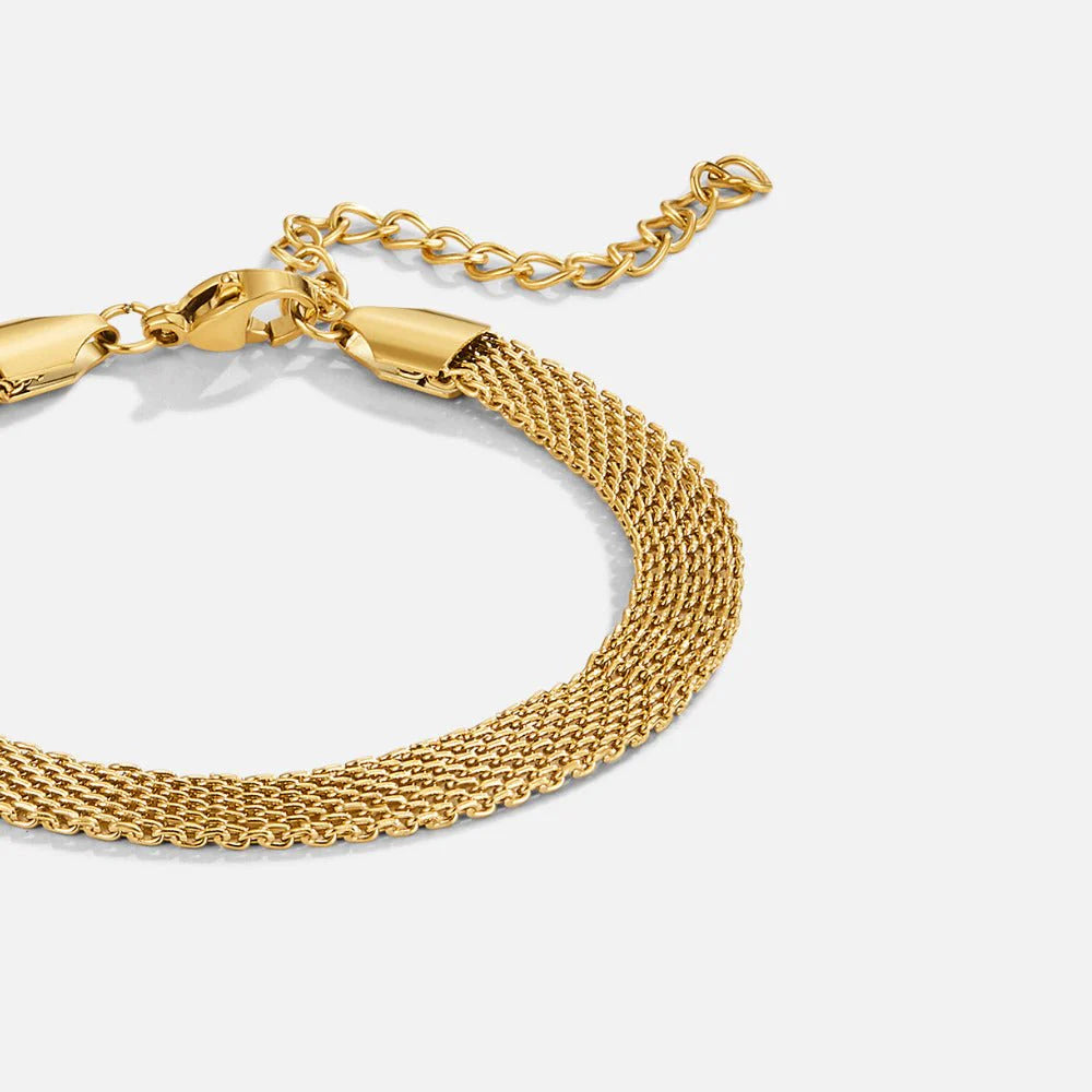 BEAUTIFUL EARTH - MOLLY GOLD MESH CHAIN BRACELET