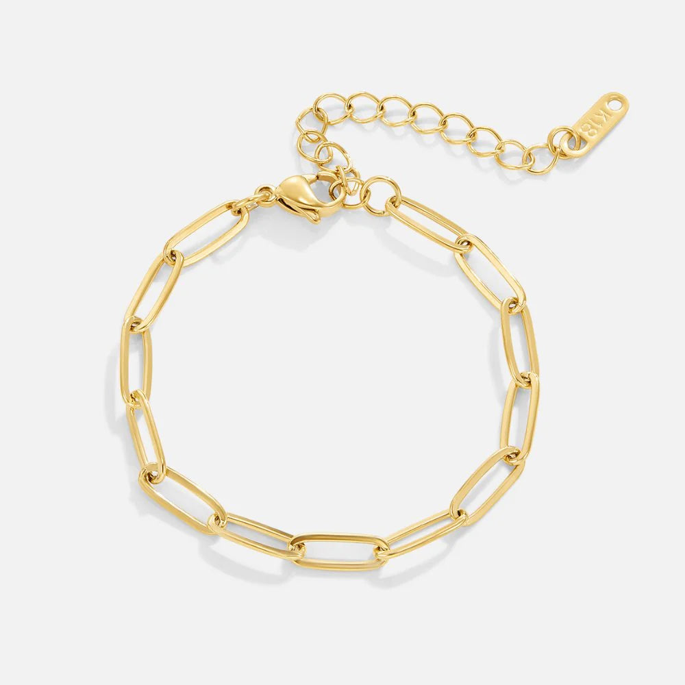 BEAUTIFUL EARTH - PAPERCLIP GOLD BRACELET
