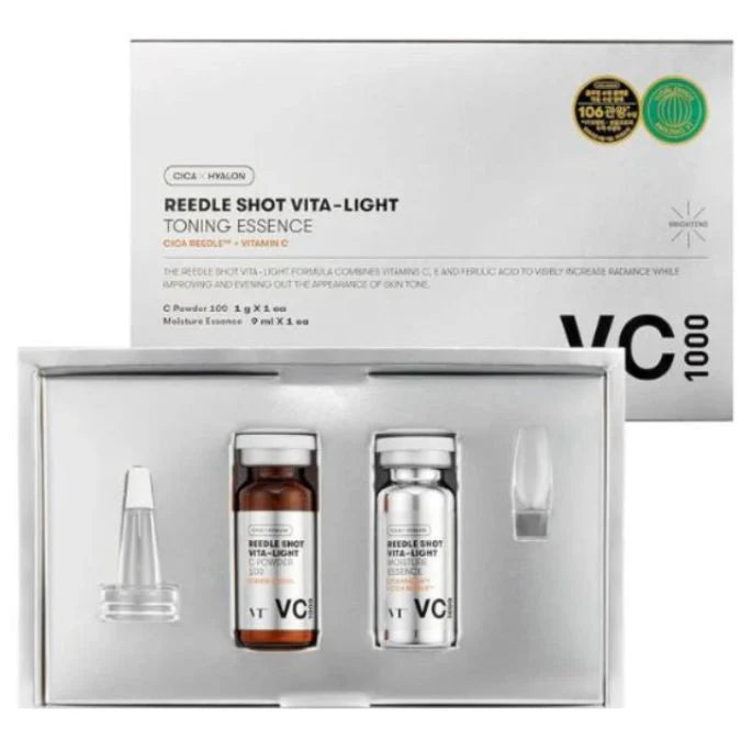 VT COSMETICS - REEDLE SHOT VITA-LIGHT TONING ESSENCE VC2000 (2G+8ML)