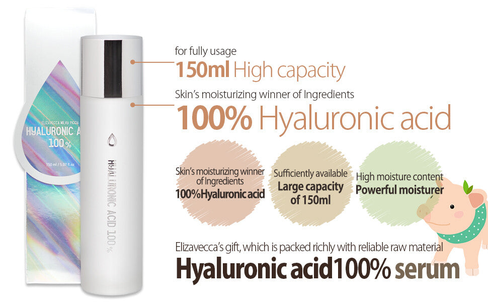 ELIZAVECCA - Hyaluronic Acid Pure 100 - 200ML