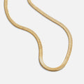 BEAUTIFUL EARTH - GOLD HERRINGBONE SNAKE CHAIN NECKLACE