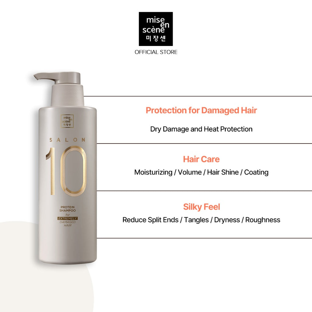 MISE-EN-SCENE - Salon10 Shampoo for Extremely Damaged Hair - 500ML