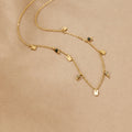 BEAUTIFUL EARTH - TARA GOLD SQUARE DROPLET NECKLACE