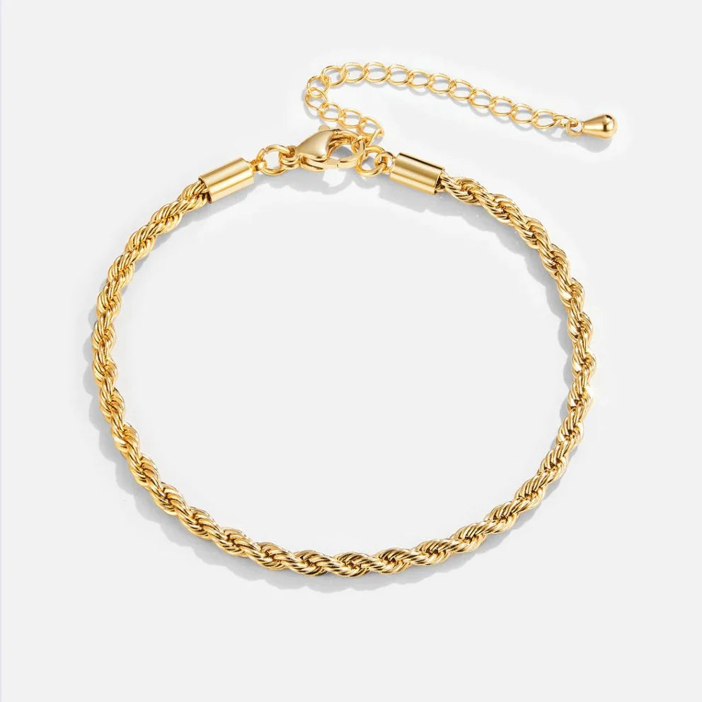 BEAUTIFUL EARTH - GOLD ROPE CHAIN BRACELET