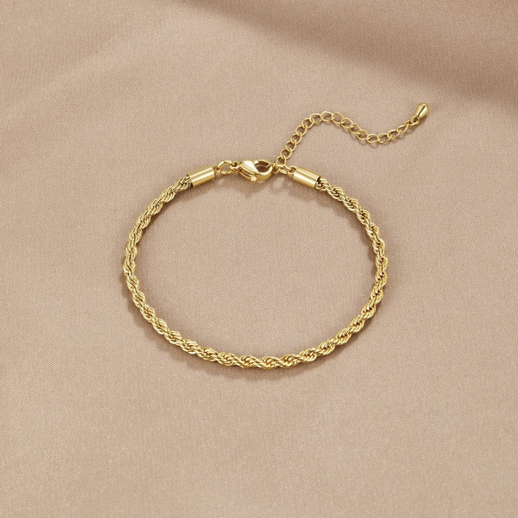 BEAUTIFUL EARTH - GOLD ROPE CHAIN BRACELET