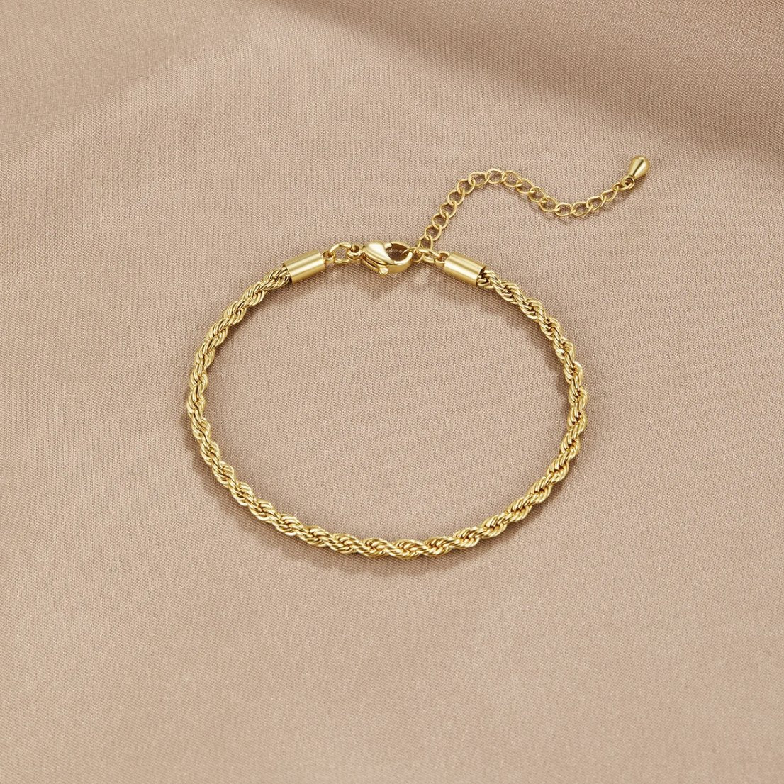 BEAUTIFUL EARTH - GOLD ROPE CHAIN BRACELET