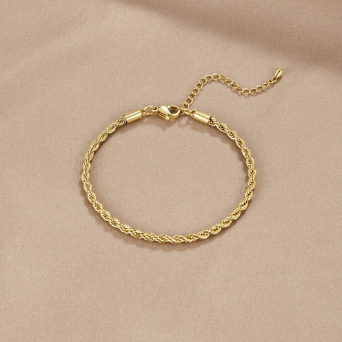 BEAUTIFUL EARTH - GOLD ROPE CHAIN BRACELET