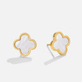 BEAUTIFUL EARTH - WHITE CLOVER STUD EARRINGS